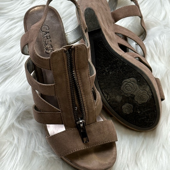 Carlos Santana Nude Wedge Zip Wedge - Picture 7 of 7